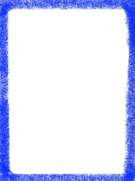 Decorative framework, some blue texture over white paper Stock Illustration