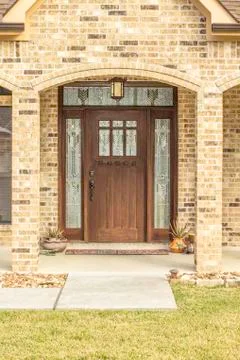 Decorative front door view Stock Photos