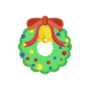 Decorative Garland Flat Design Stock Illustration
