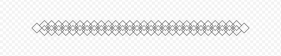 Decorative geometric border element. Abstract repeating line pattern. Stock Illustration