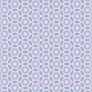 Decorative geometric floral pattern. Background for printing on paper, wallpa Illustrazione stock