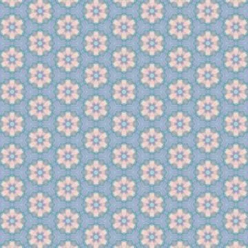 Decorative geometric floral pattern. Background for printing on paper, wallpa Stock-Illustration