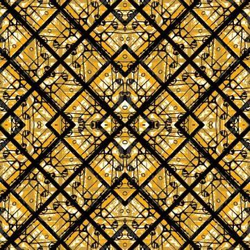 Decorative Geometric Ornate Abstract Pattern Complex intricate geometric e... Foto stock