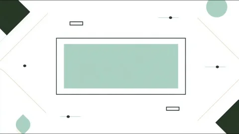 Decorative geometric rectangle border frame with central copy space sliding.. Stockbeeldmateriaal 339791685