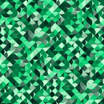 Decorative geometric shapes seamless pattern Stock Illustration