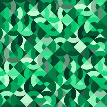 Decorative geometric shapes seamless pattern Illustrazione stock