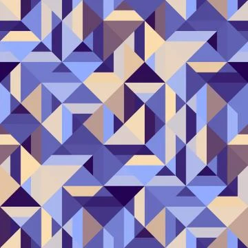 Decorative geometric shapes seamless pattern Stock Illustration