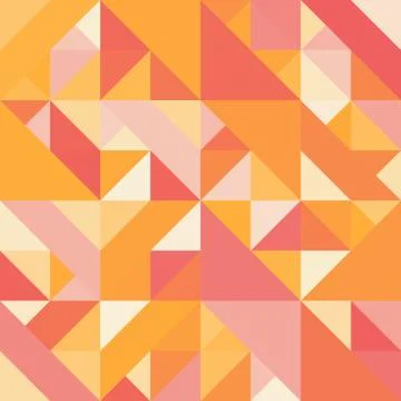 Decorative geometric shapes seamless pattern Stock Illustration