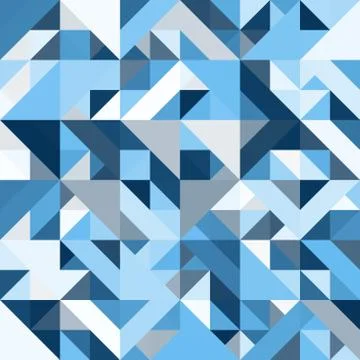 Decorative geometric shapes seamless pattern Stock Illustration