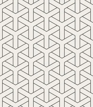 Decorative geometrical seamless pattern. Illustrazione stock