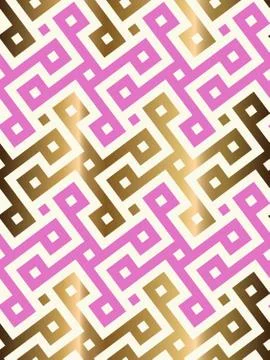 Decorative geometrical seamless pattern. Stock Illustration