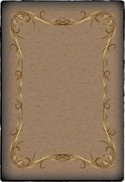 Decorative gold frame for text. Vector Stock Illustration