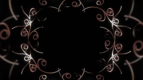 Decorative Golden Frame 스톡 동영상 223057904