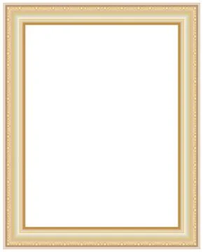 Decorative golden framework. Vector picture frame. Stock Illustration