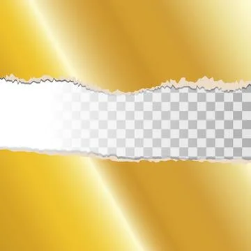 Decorative golen torn paper using as background Illustrazione stock