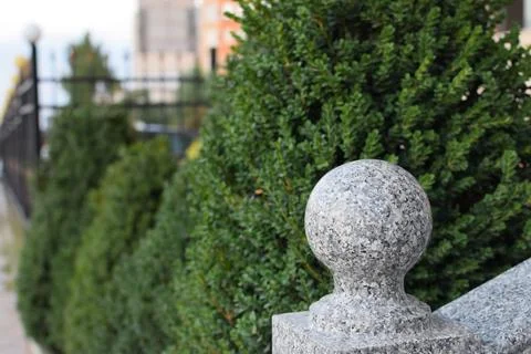 Decorative granite sphere Stock Photos