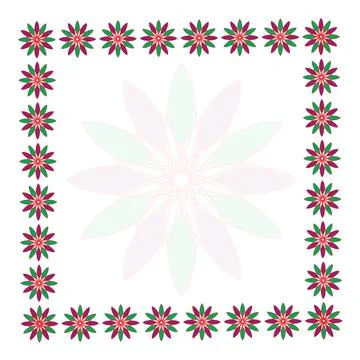 Decorative Graphics features an elegant floral border composition presented thro 스톡 일러스트