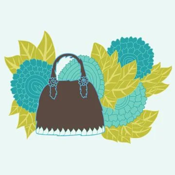 Decorative handbag Stock Illustration