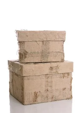 Decorative handmade paper boxes Foto stock