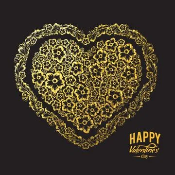 The Decorative heart Stock Illustration