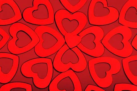 Decorative hearts background Stock Photos