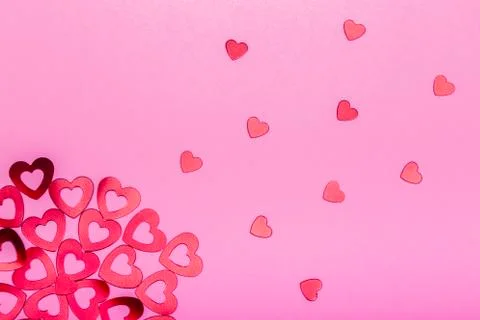 Decorative hearts background Stock Photos