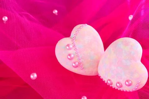 Decorative hearts Stock Photos