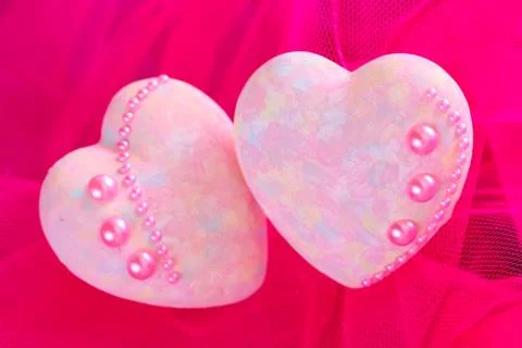 Decorative hearts Stock Photos