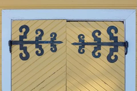 Decorative hinges. Stock Photos