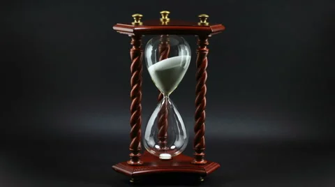 Decorative Hourglass Time-lapse. Stock Footage