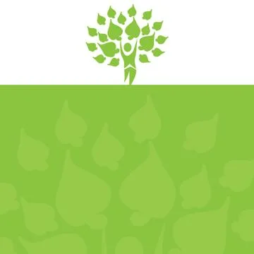 Decorative human tree Stock Illustration