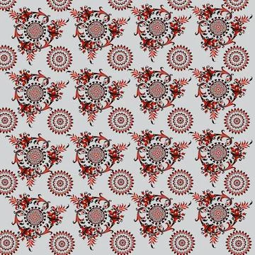 Decorative Illustrations background abstract, Art design Wreath, Vector Art Stock Illustration