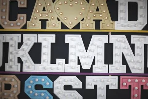 Decorative inscriptions Stock Photos