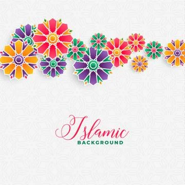 Decorative islamic pattern design background Illustrazione stock