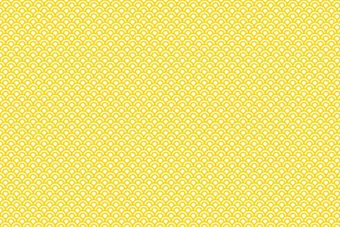 A Decorative Japanese Wave Pattern Design Featuring Geometric Yellow Scale .. イラスト素材