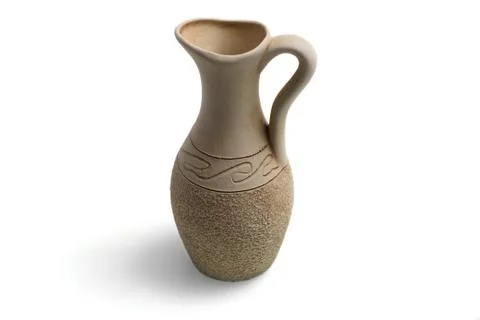 Decorative jug with shadow Stock Photos