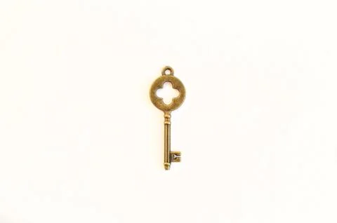 Decorative keys of different sizes, stylized antique. Stock Photos