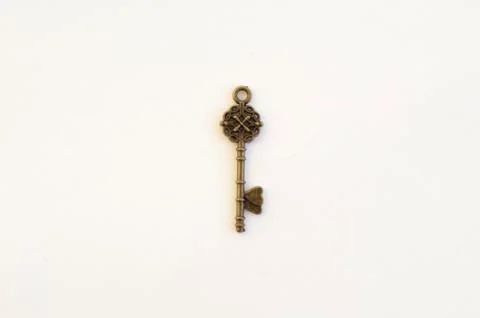 Decorative keys of different sizes, stylized antique. Stock Photos