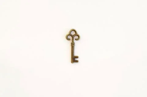 Decorative keys of different sizes, stylized antique. Stock Photos