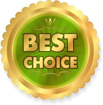 Decorative label "best choice" Stock Illustration
