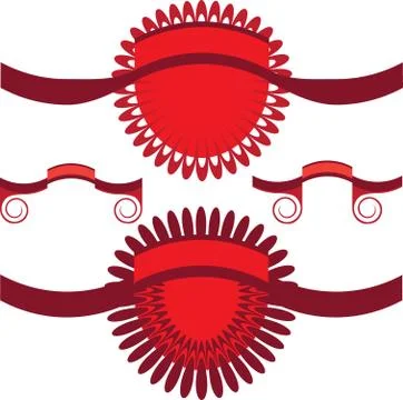 Decorative labels for the design Stock Illustration