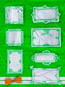 Decorative labels Stock Illustration