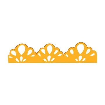 Decorative lace border design forming elegant scallop patterns 스톡 일러스트