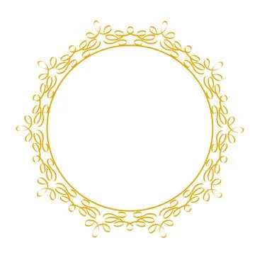 Decorative lace frame for your design, floral elements, on white, stock vecto Stock Illustration