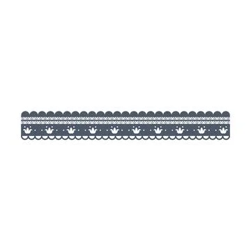 Decorative lace trim pattern border in a vector style Illustrazione stock