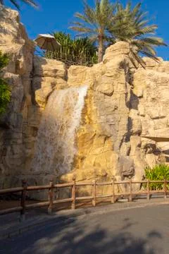 Decorative large waterfall Stock Photos