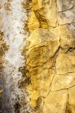Decorative large waterfall Foto stock