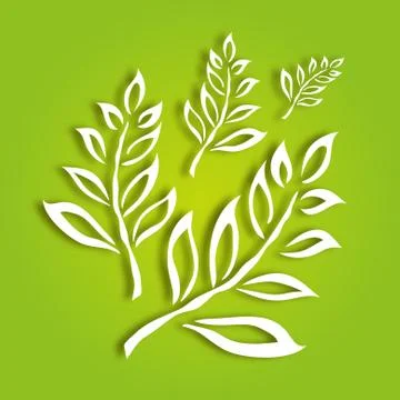 Decorative leaves Stock Illustration