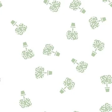 Decorative lemon glyph vector seamless pattern Illustrazione stock