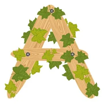 Decorative letter a Stock Illustration